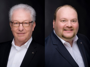 V.r.: Ratsmitglieder Thorsten Schneider und Manfred Bastian
