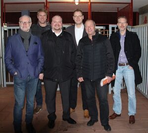 v.li.: Fritz Naumann, Oliver Jaksik, Thorsten Schneider, Denny Blank, Albert Diehl, Michael Weyh
