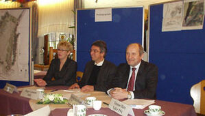 Das Podium bei Stadt - Land - Buga